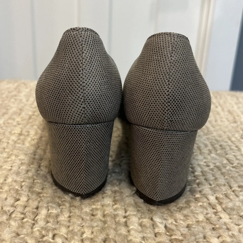 Stuart Weitzman Women's Pumps Taupe Gray Shimmer 2.5
